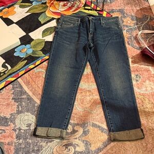 Levi's Relaxed Dark Blue Cuffed Jeans